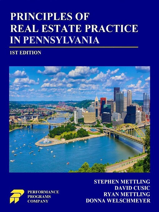 Title details for Principles of Real Estate Practice in Pennsylvania by Stephen Mettling - Wait list